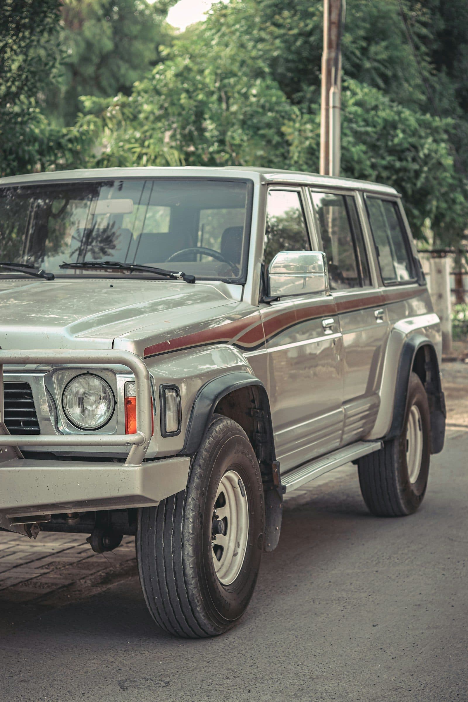 A 1990s Nissan Patrol, the kind of car MIK Garage was built on